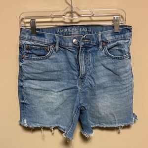 American Eagle Outfitters Distressed Blue Jean Shorts